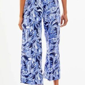 Lilly Pulitzer Avery Crop Pant High Tide Youre the zest